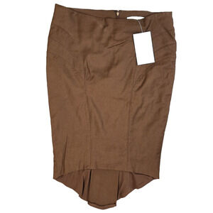 NEW! Vintage Marciano Brown Skirt Asymmetric Size 4
